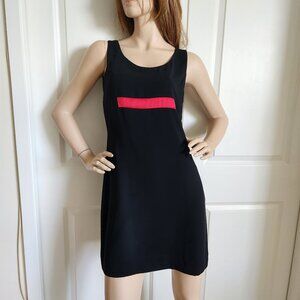 InWear Dress LBD classic black dress with red band accent